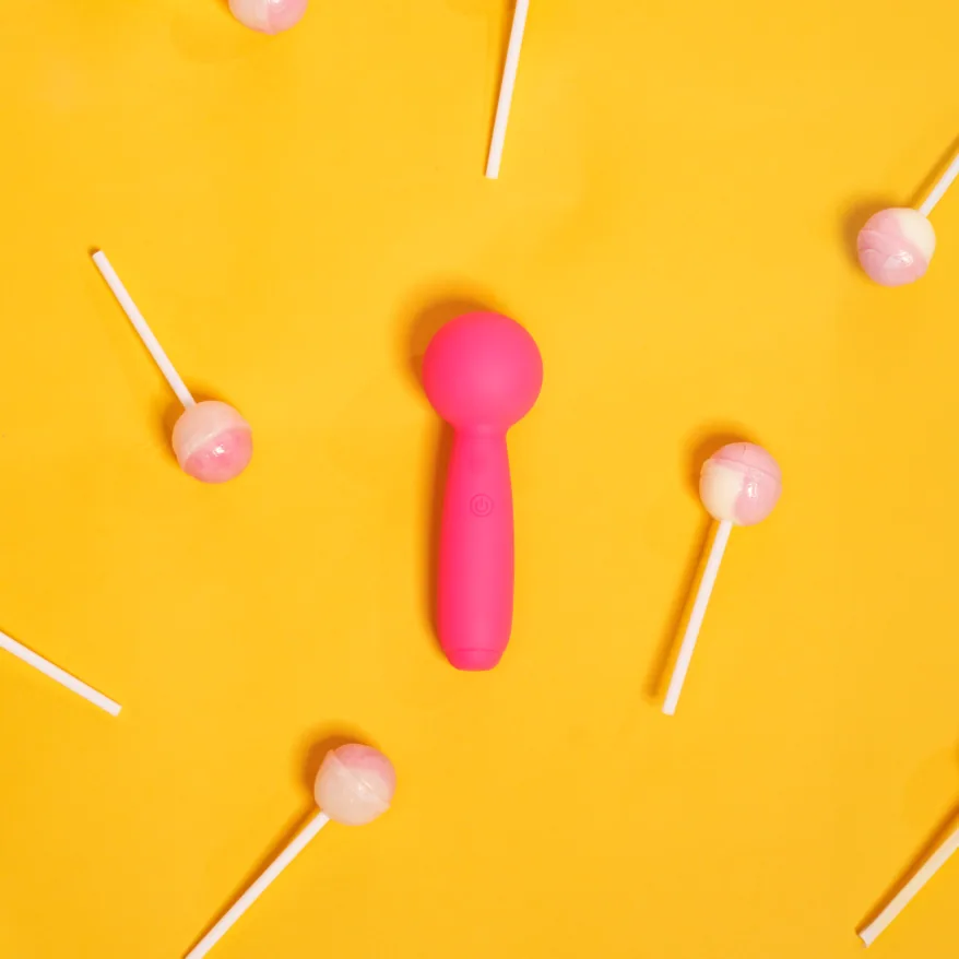 Lolly mini wand vibrator — front view